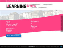 Tablet Screenshot of learning2europe.org